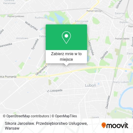 Mapa Sikora Jarosław. Przedsiębiorstwo Usługowe