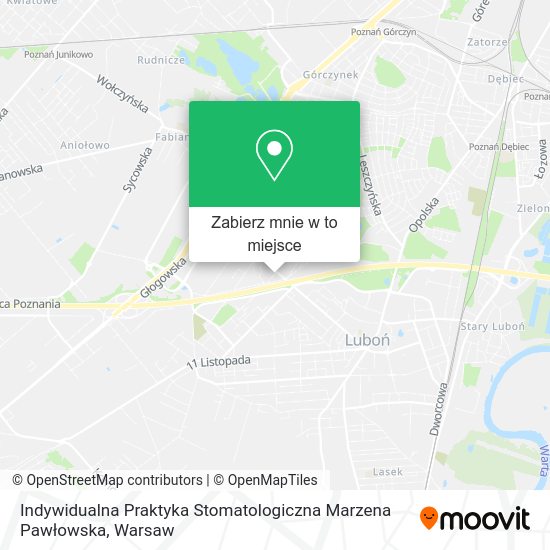 Mapa Indywidualna Praktyka Stomatologiczna Marzena Pawłowska