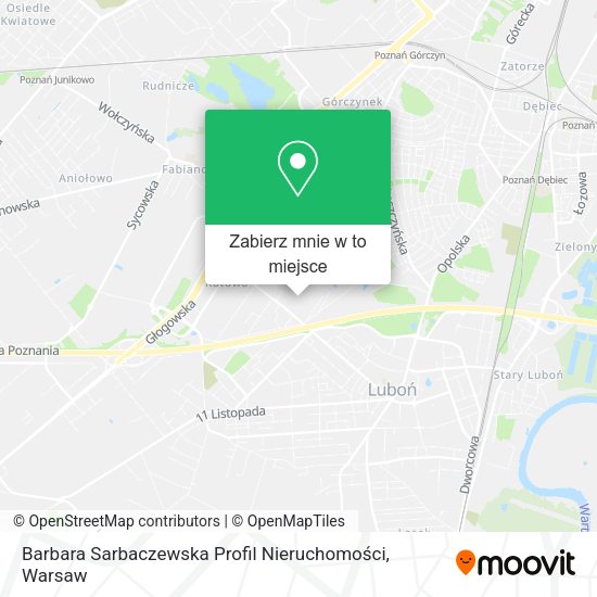 Mapa Barbara Sarbaczewska Profil Nieruchomości