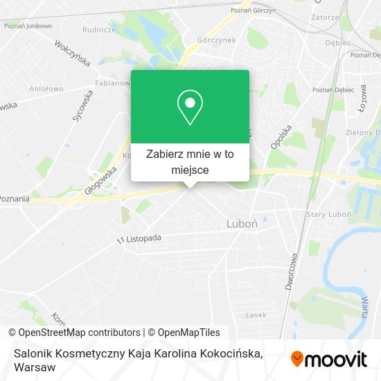 Mapa Salonik Kosmetyczny Kaja Karolina Kokocińska