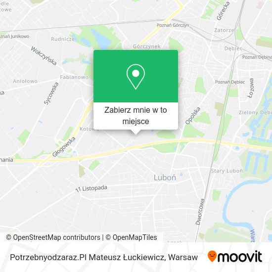 Mapa Potrzebnyodzaraz.Pl Mateusz Łuckiewicz