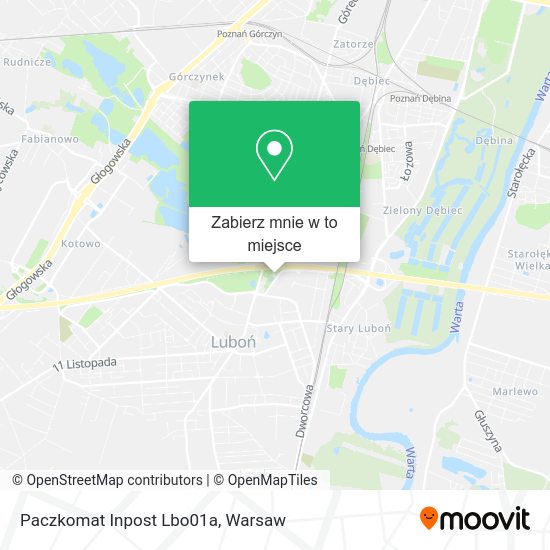 Mapa Paczkomat Inpost Lbo01a