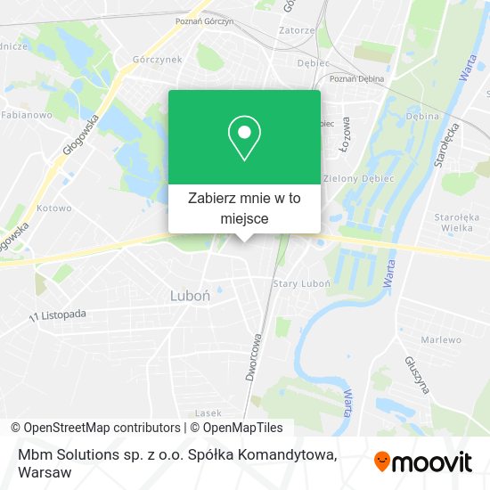 Mapa Mbm Solutions sp. z o.o. Spółka Komandytowa