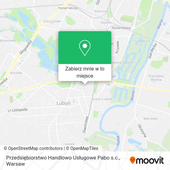 Mapa Przedsiębiorstwo Handlowo Usługowe Pabo s.c.