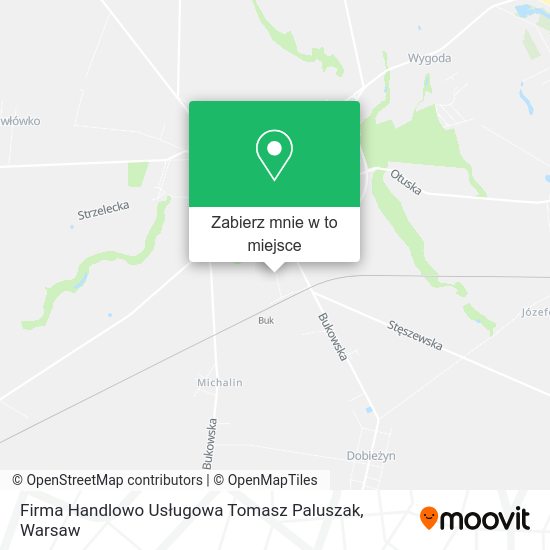 Mapa Firma Handlowo Usługowa Tomasz Paluszak