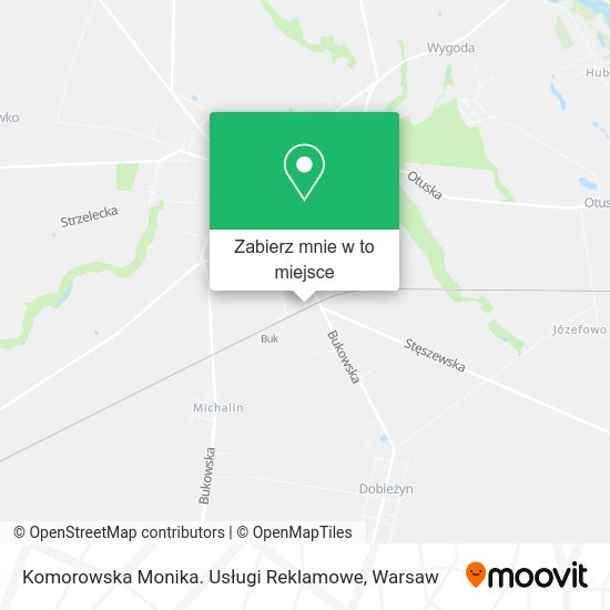 Mapa Komorowska Monika. Usługi Reklamowe