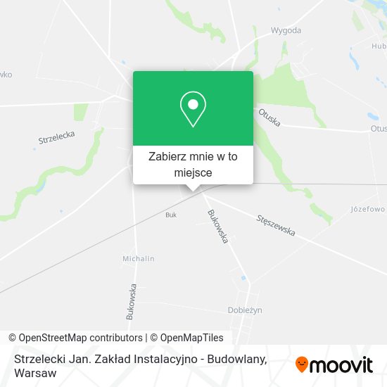 Mapa Strzelecki Jan. Zakład Instalacyjno - Budowlany