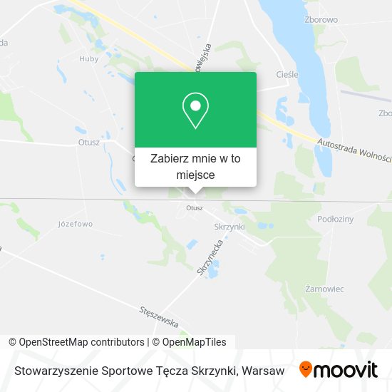 Mapa Stowarzyszenie Sportowe Tęcza Skrzynki