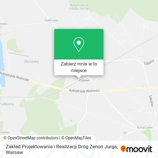 Mapa Zakład Projektowania i Realizacji Dróg Zenon Jurga