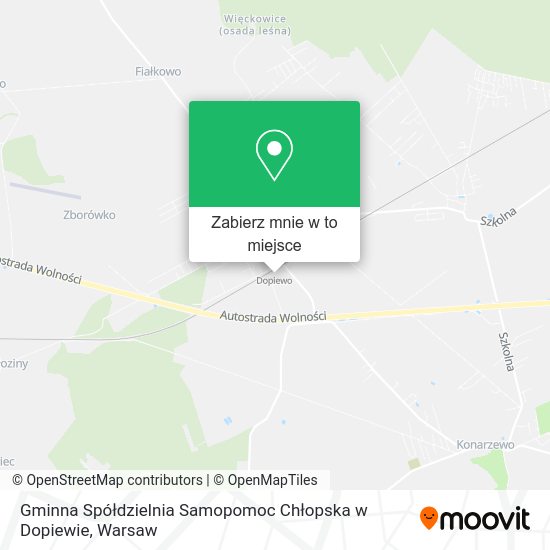 Mapa Gminna Spółdzielnia Samopomoc Chłopska w Dopiewie