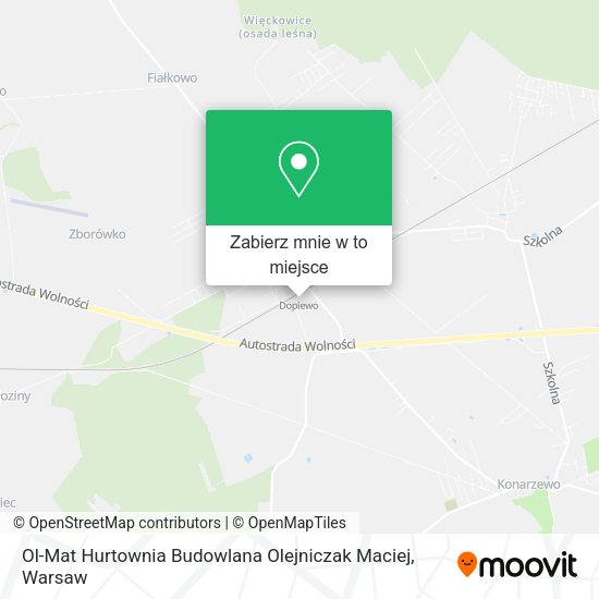 Mapa Ol-Mat Hurtownia Budowlana Olejniczak Maciej