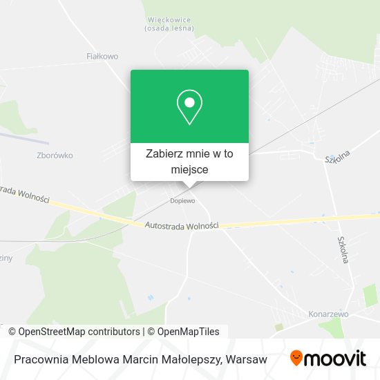 Mapa Pracownia Meblowa Marcin Małolepszy