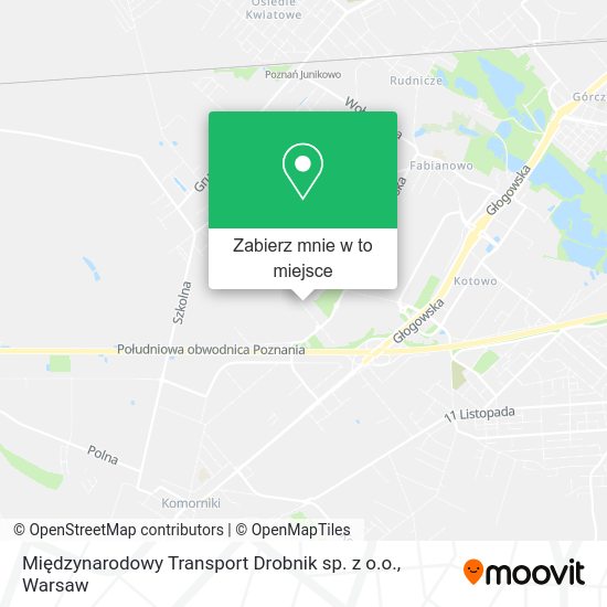 Mapa Międzynarodowy Transport Drobnik sp. z o.o.