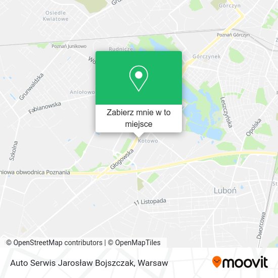 Mapa Auto Serwis Jarosław Bojszczak