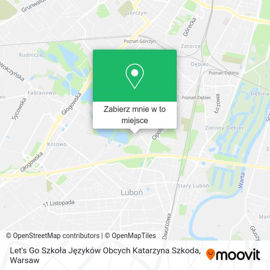 Mapa Let's Go Szkoła Języków Obcych Katarzyna Szkoda