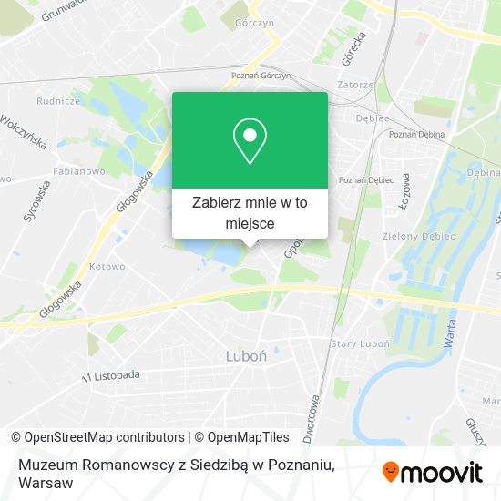 Mapa Muzeum Romanowscy z Siedzibą w Poznaniu