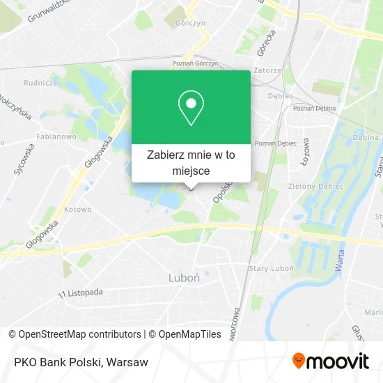 Mapa PKO Bank Polski