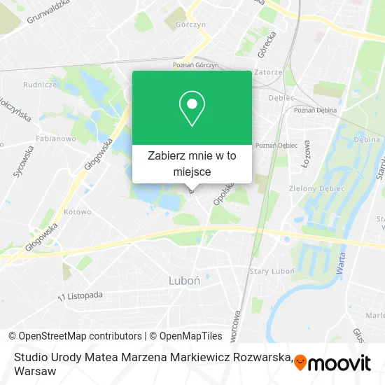 Mapa Studio Urody Matea Marzena Markiewicz Rozwarska