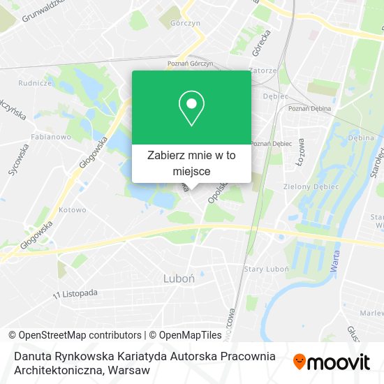 Mapa Danuta Rynkowska Kariatyda Autorska Pracownia Architektoniczna