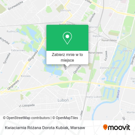 Mapa Kwiaciarnia Różana Dorota Kubiak