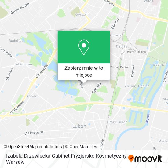 Mapa Izabela Drzewiecka Gabinet Fryzjersko Kosmetyczny