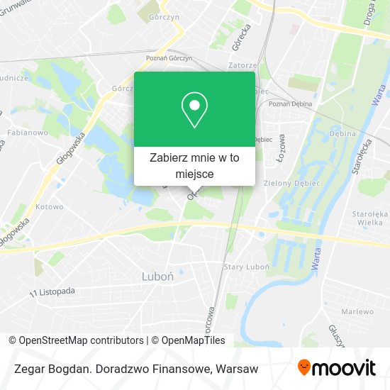 Mapa Zegar Bogdan. Doradzwo Finansowe