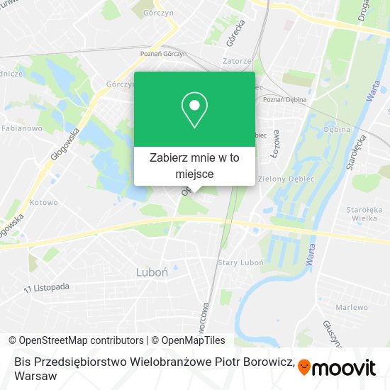 Mapa Bis Przedsiębiorstwo Wielobranżowe Piotr Borowicz