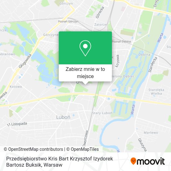 Mapa Przedsiębiorstwo Kris Bart Krzysztof Izydorek Bartosz Buksik