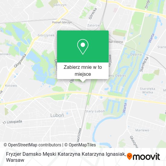 Mapa Fryzjer Damsko Męski Katarzyna Katarzyna Ignasiak