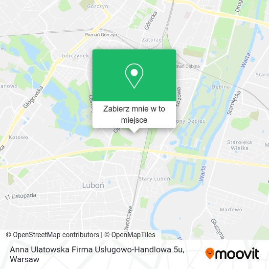 Mapa Anna Ulatowska Firma Usługowo-Handlowa 5u