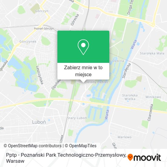 Mapa Pptp - Poznański Park Technologiczno-Przemysłowy