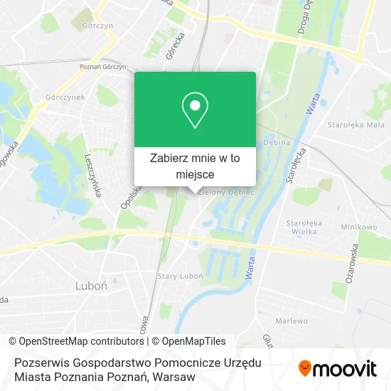 Mapa Pozserwis Gospodarstwo Pomocnicze Urzędu Miasta Poznania Poznań