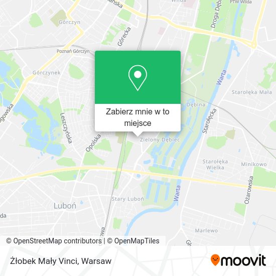 Mapa Żłobek Mały Vinci