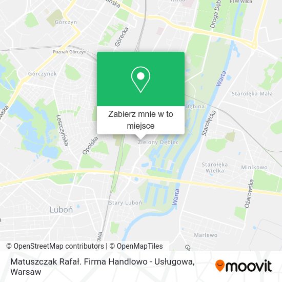 Mapa Matuszczak Rafał. Firma Handlowo - Usługowa