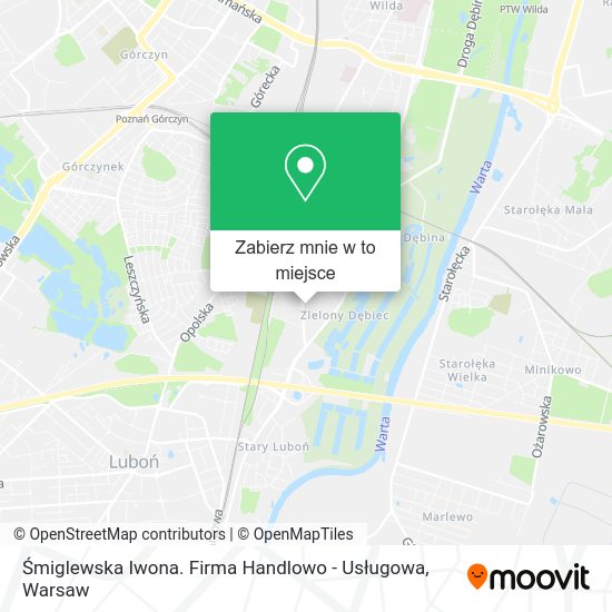 Mapa Śmiglewska Iwona. Firma Handlowo - Usługowa