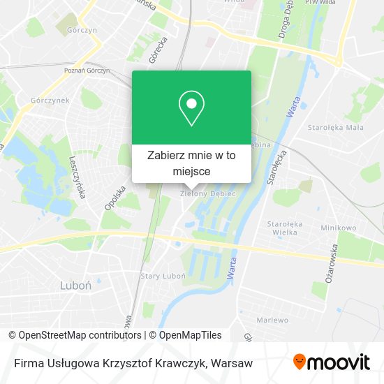 Mapa Firma Usługowa Krzysztof Krawczyk