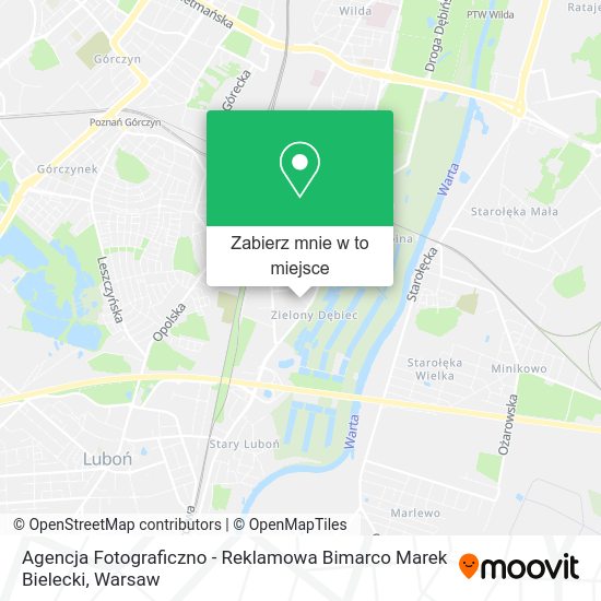 Mapa Agencja Fotograficzno - Reklamowa Bimarco Marek Bielecki