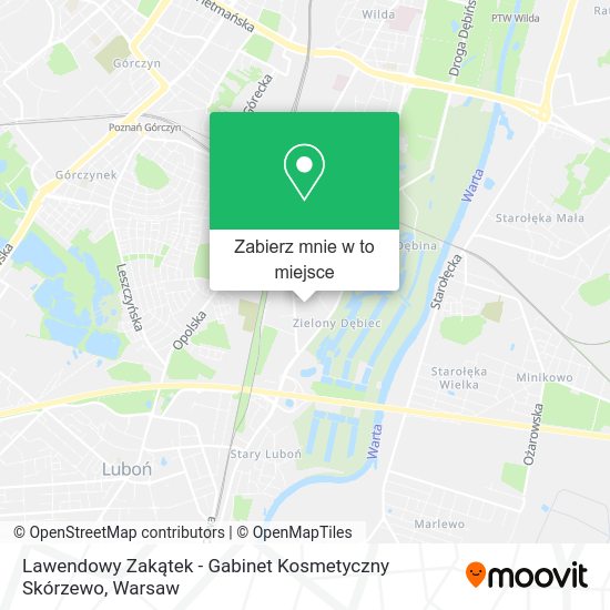 Mapa Lawendowy Zakątek - Gabinet Kosmetyczny Skórzewo