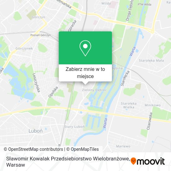 Mapa Sławomir Kowalak Przedsiebiorstwo Wielobranżowe