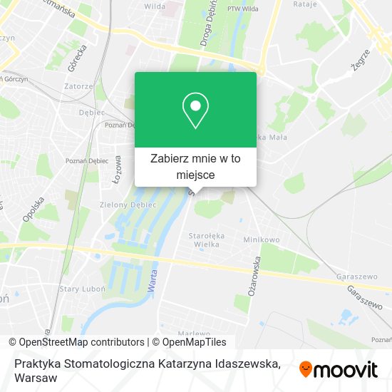 Mapa Praktyka Stomatologiczna Katarzyna Idaszewska