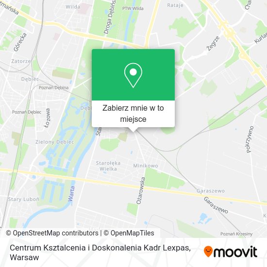 Mapa Centrum Ksztalcenia i Doskonalenia Kadr Lexpas