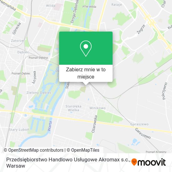 Mapa Przedsiębiorstwo Handlowo Usługowe Akromax s.c.