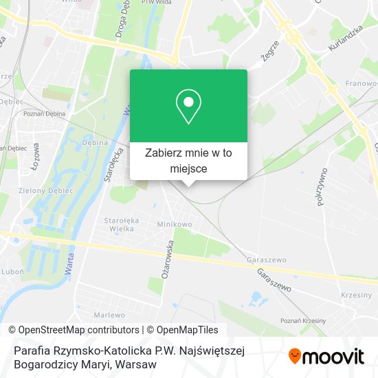 Mapa Parafia Rzymsko-Katolicka P.W. Najświętszej Bogarodzicy Maryi