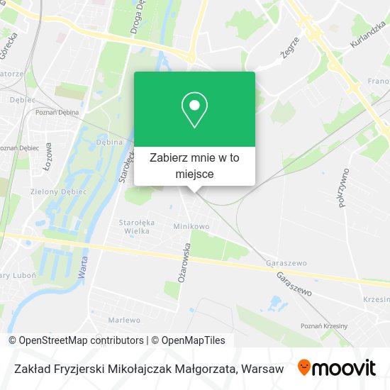 Mapa Zakład Fryzjerski Mikołajczak Małgorzata