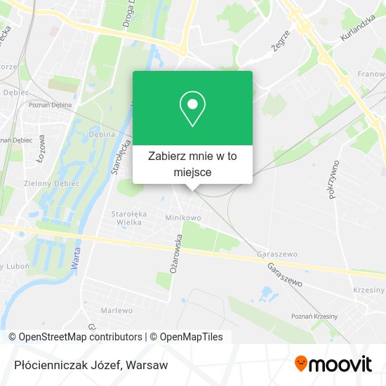 Mapa Płócienniczak Józef