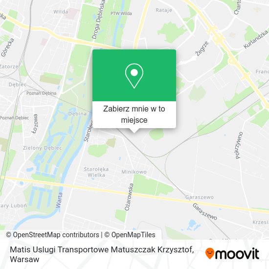 Mapa Matis Uslugi Transportowe Matuszczak Krzysztof