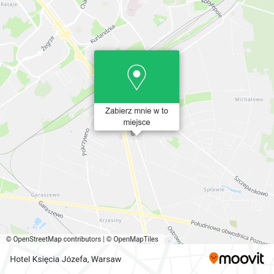 Mapa Hotel Księcia Józefa