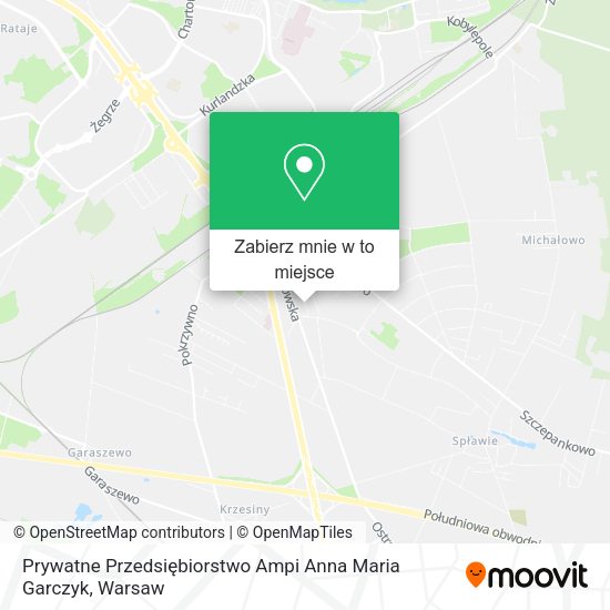 Mapa Prywatne Przedsiębiorstwo Ampi Anna Maria Garczyk