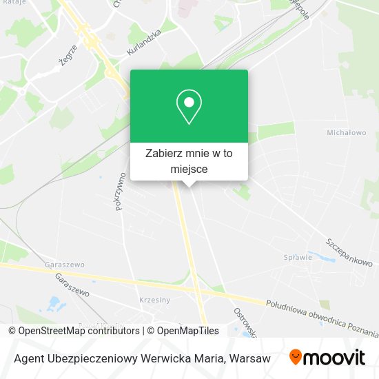 Mapa Agent Ubezpieczeniowy Werwicka Maria