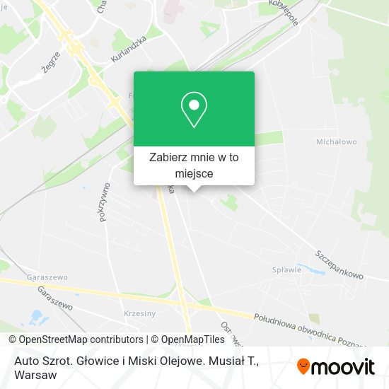 Mapa Auto Szrot. Głowice i Miski Olejowe. Musiał T.